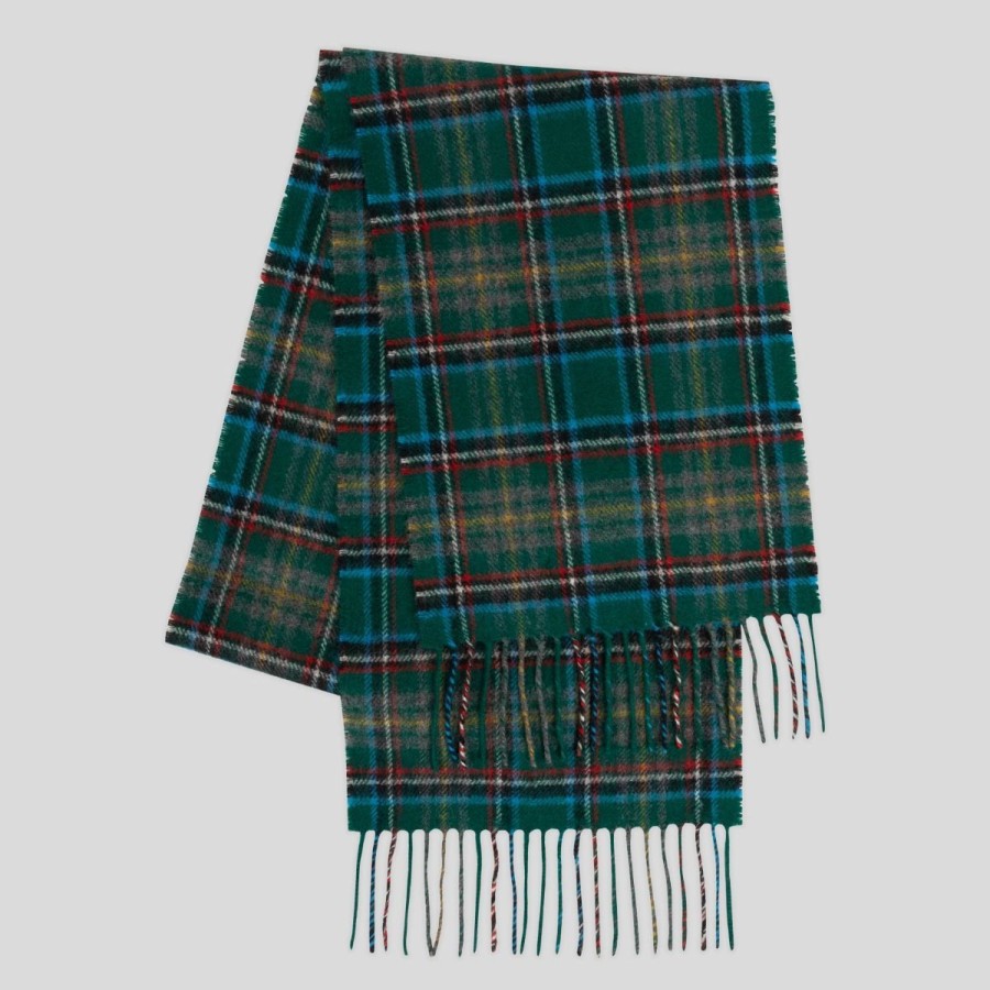 Women John Smedley | Hm The Queen'S Platinum Jubilee Tartan Scarf - Lambswool