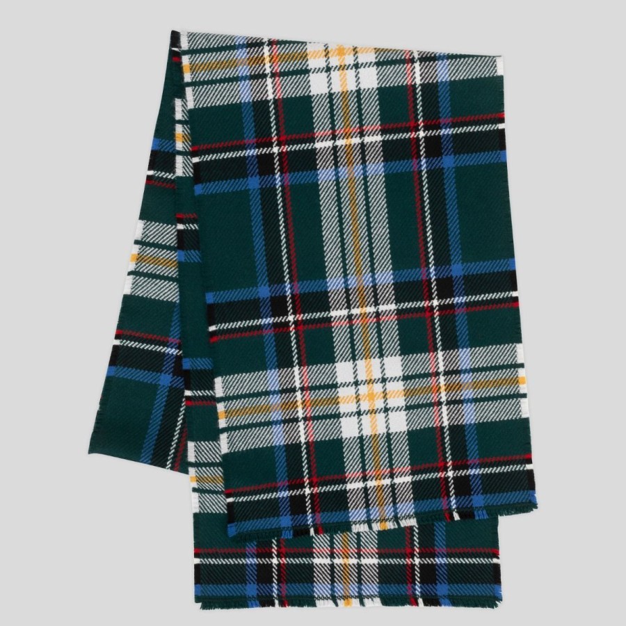 Women John Smedley | Hm The Queen'S Platinum Jubilee Tartan Scarf - Merino Wool