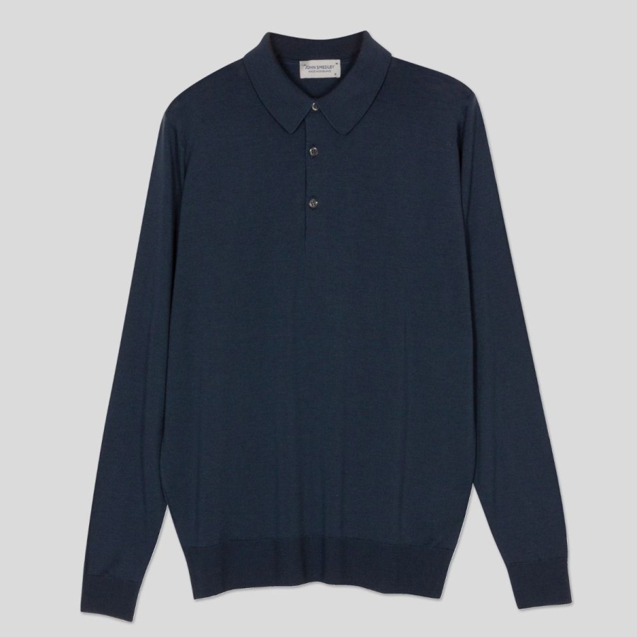 Men John Smedley Polo Shirts | Knoll - Extra Fine Merino Wool Polo Shirt