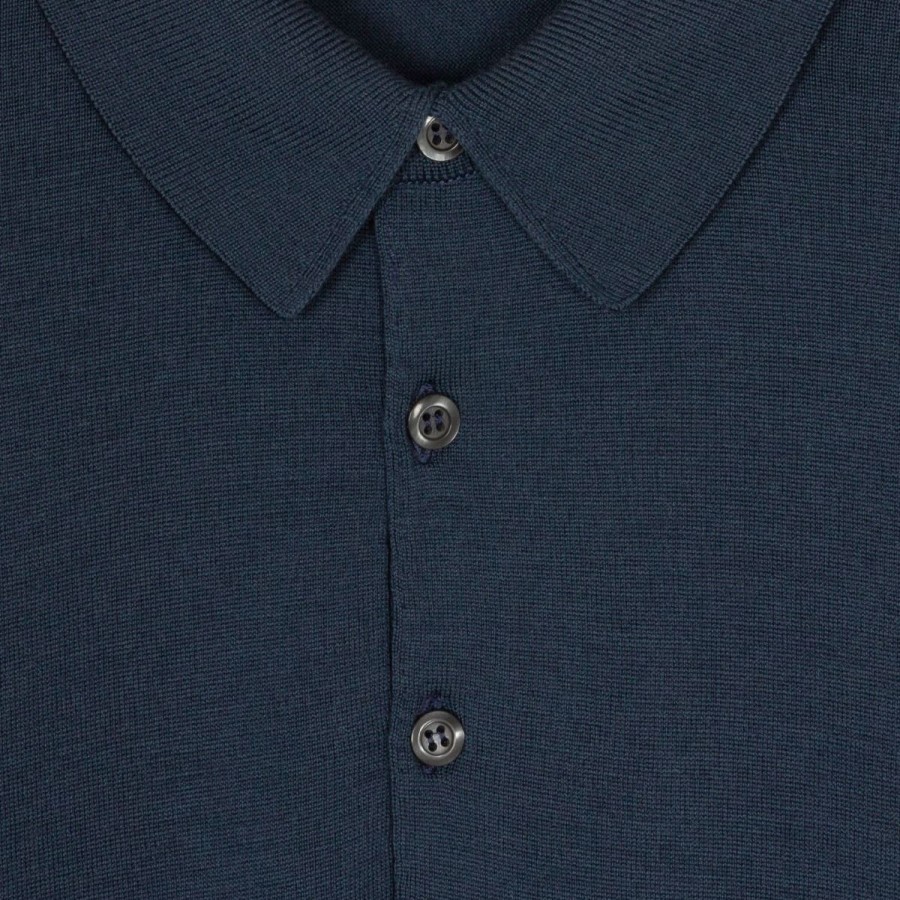 Men John Smedley Polo Shirts | Knoll - Extra Fine Merino Wool Polo Shirt