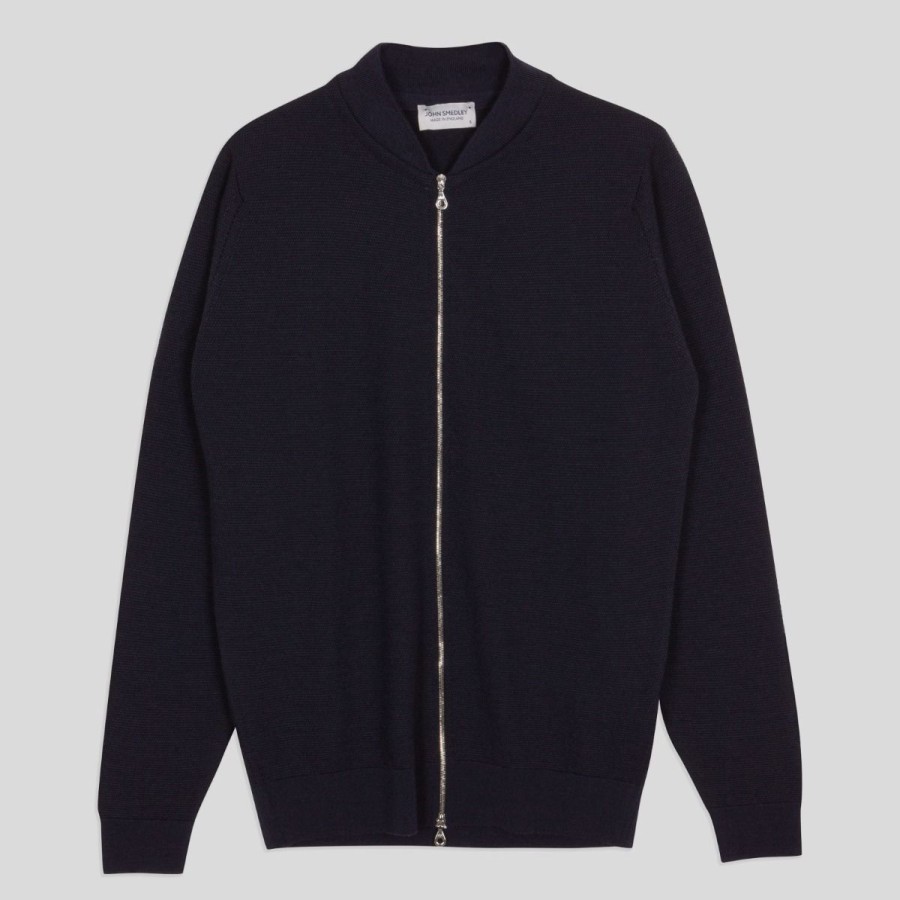 Men John Smedley Jackets | 16.Singular - Extra Fine Merino Wool Jacket