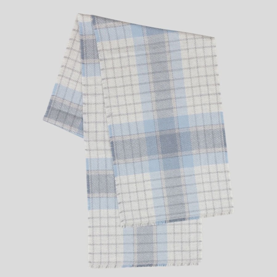 Women John Smedley | Tartan Scarf - Oversized - 100% Cashmere