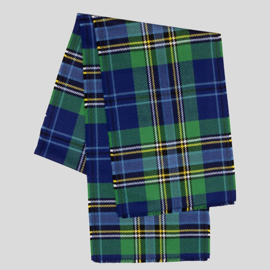 Men John Smedley | John Smedley Corporate Oversized Tartan Scarf - 100% Cashmere