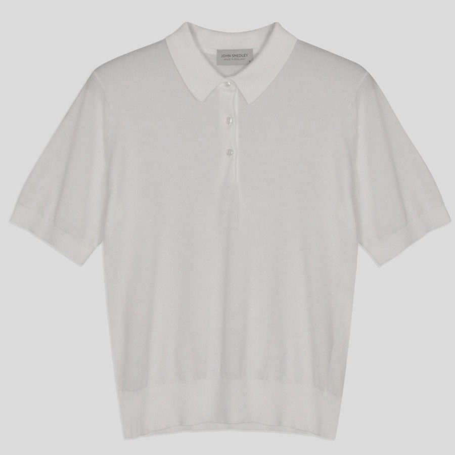 Women John Smedley Tops | Jill - John Smedley'S Sea Island Cotton Polo Shirt