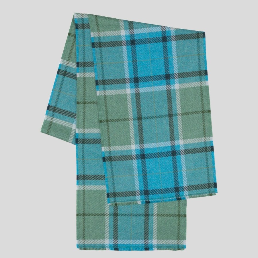 Women John Smedley | Tartan Scarf - Oversized - Merino Wool