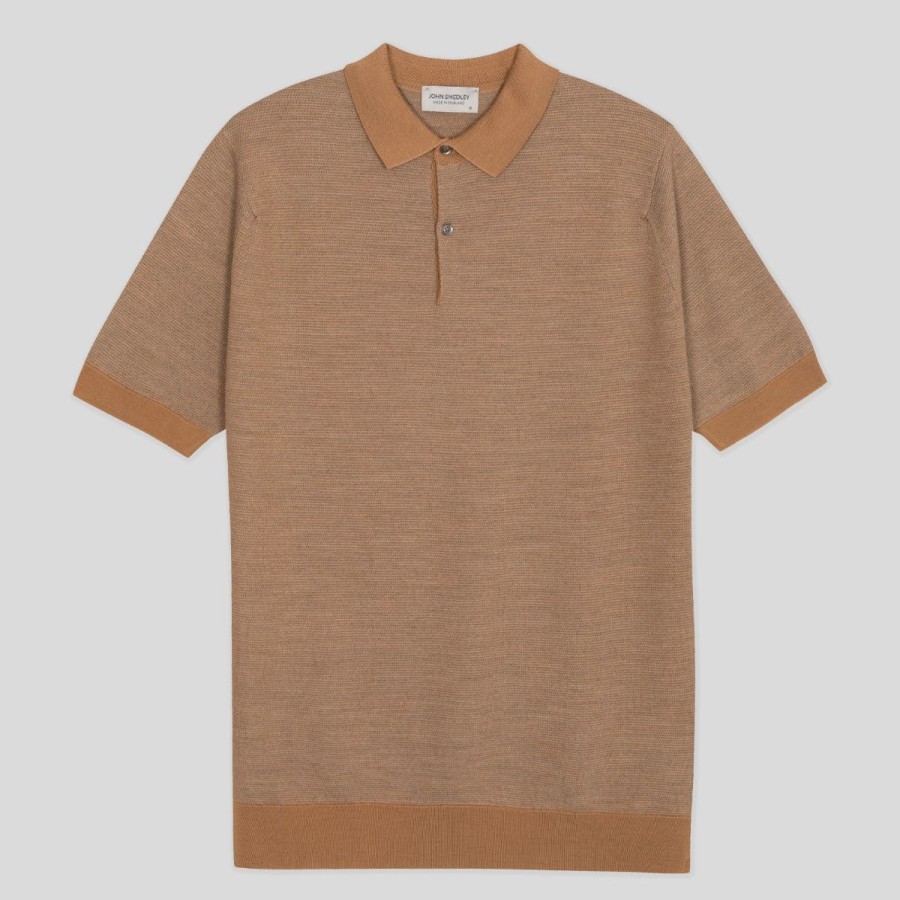 Men John Smedley Polo Shirts | 14.Singular - Extra Fine Merino Wool Polo Shirt