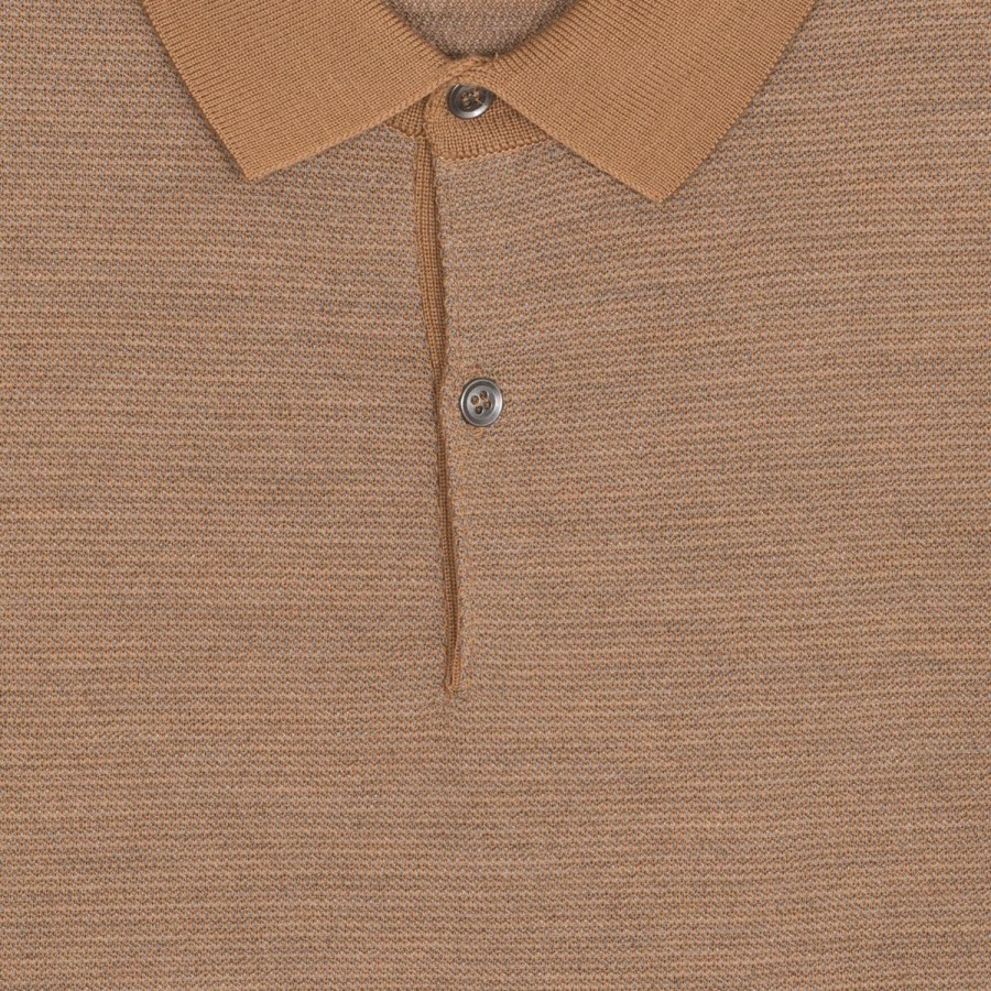 Men John Smedley Polo Shirts | 14.Singular - Extra Fine Merino Wool Polo Shirt