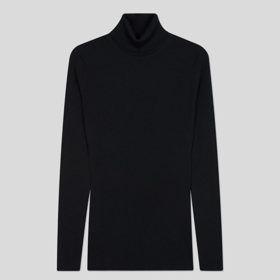 Women John Smedley Roll Neck Jumpers | Massey - Extra Fine Merino Wool Jumper