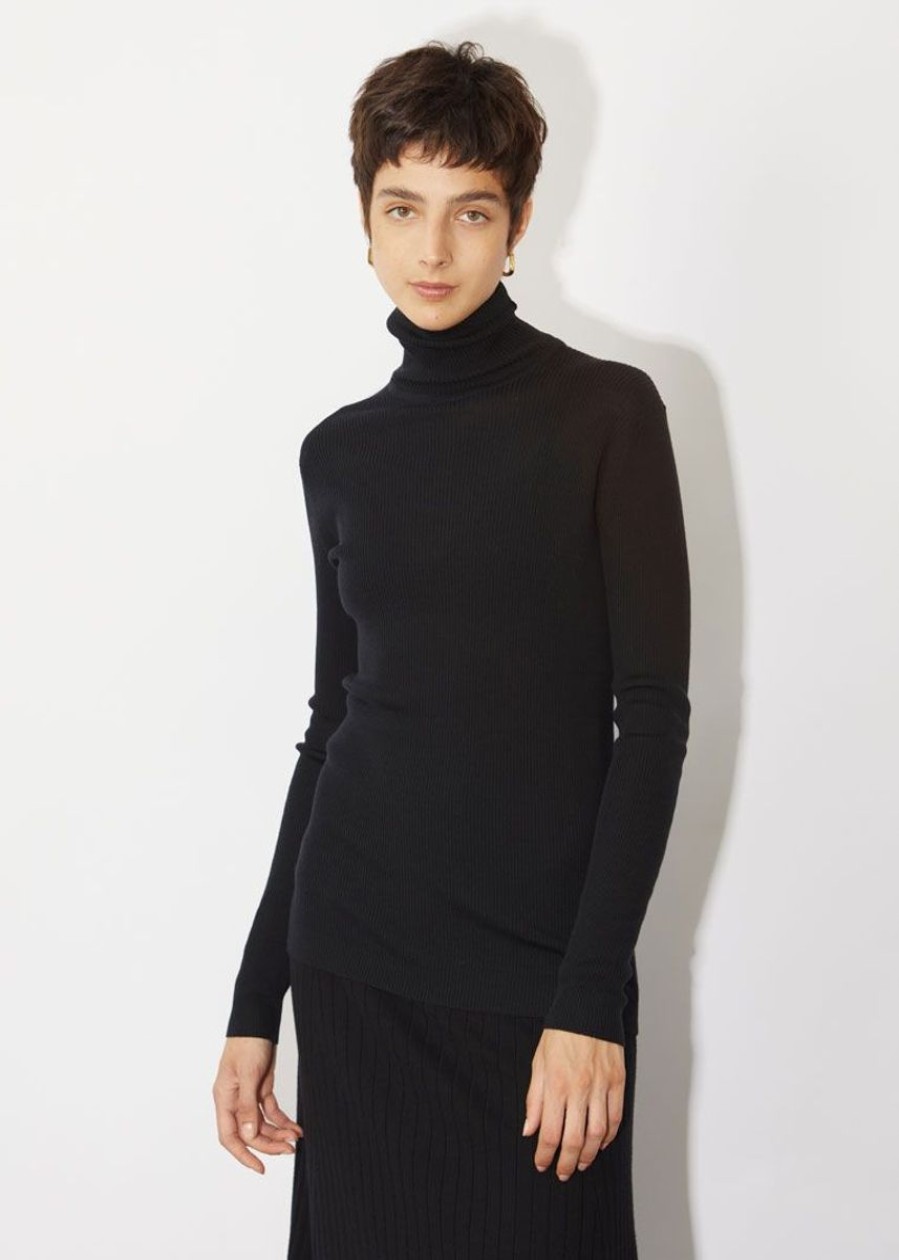 Women John Smedley Roll Neck Jumpers | Massey - Extra Fine Merino Wool Jumper