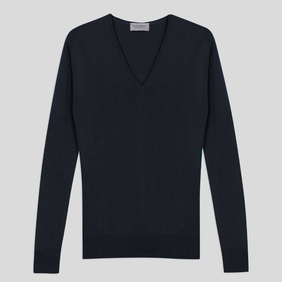 Women John Smedley Jumpers | Orchid - Extra Fine Merino Wool Jumper