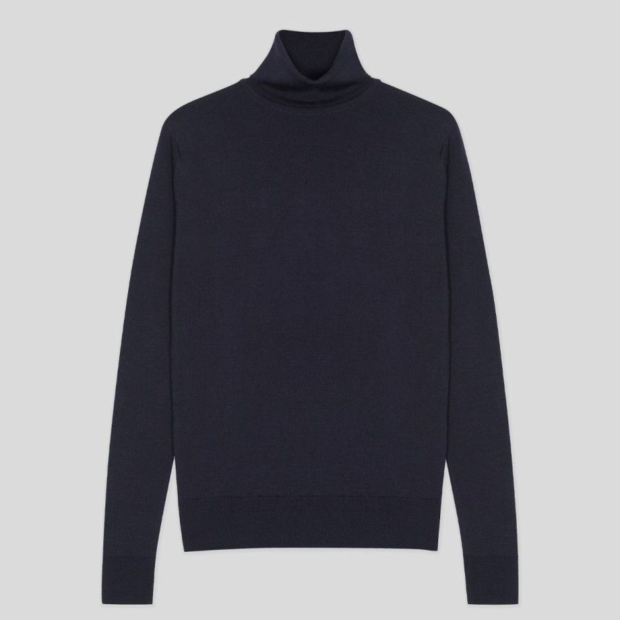 Women John Smedley Roll Neck Jumpers | Lena - Extra Fine Merino Wool Jumper