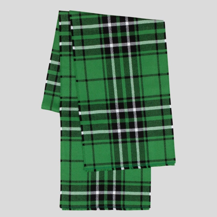 Women John Smedley | Maclean Of Duart Oversized Hunting Tartan Scarf - Merino Wool