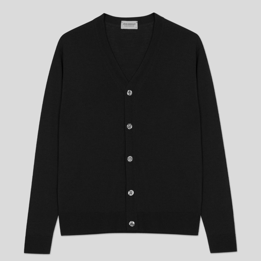 Men John Smedley Cardigans | Halin - Extra Fine Merino Wool Cardigan