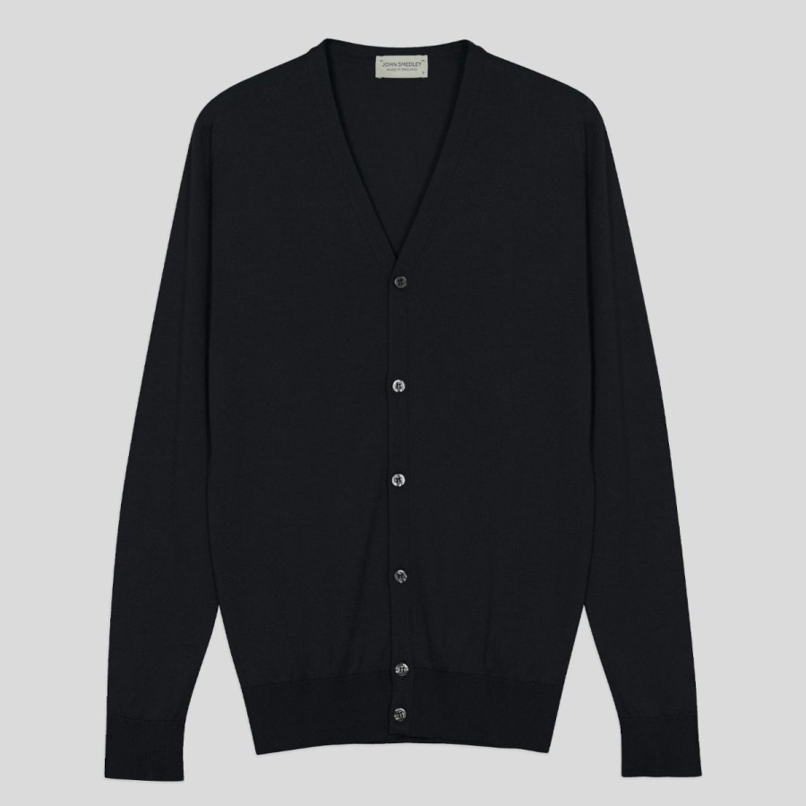 Men John Smedley Cardigans | Whitchurch - John Smedley'S Sea Island Cotton Cardigan