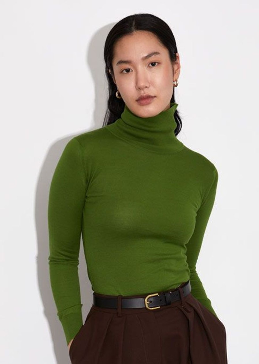 Women John Smedley Roll Neck Jumpers Pimlico John Smedley S Sea Island Cotton Jumper Puloverob